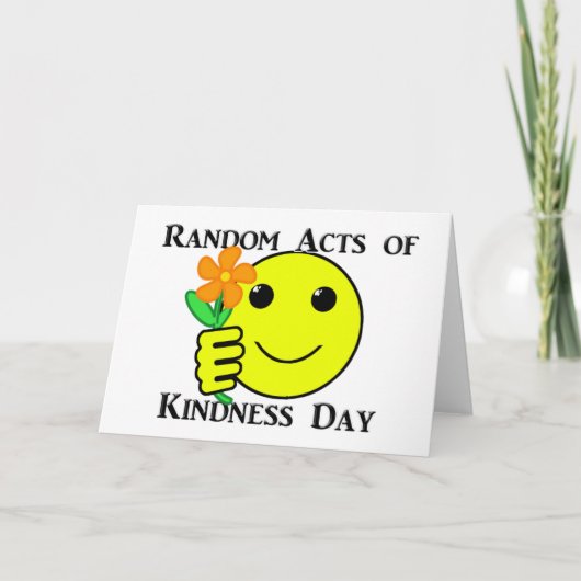 Happy Random Acts of Kindness Day Dankeskarte (Vorderseite)