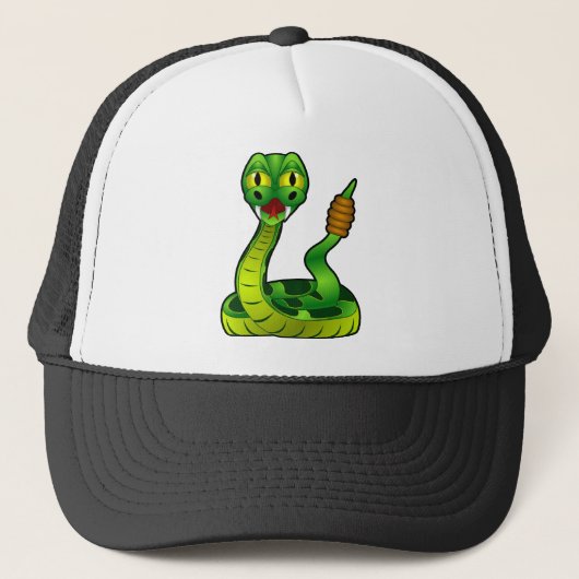 Happy Rattlesnake Truckerkappe (Vorderseite)
