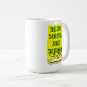 Happy Read Write Bloom Bookworm Motto Kaffeetasse (VorderseiteRechts)