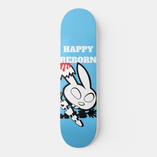 Happy Reborn Bunny Lieben Strawberry Jam Skateboard (Vorderseite)
