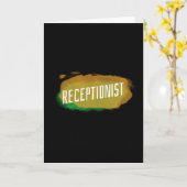 Happy Receptionist Day Administrative beruflich Karte (Gelbe Blume)