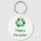 Happy Recycler Schlüsselanhänger (Vorderseite)