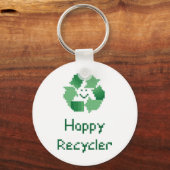 Happy Recycler Schlüsselanhänger (Vorderseite)