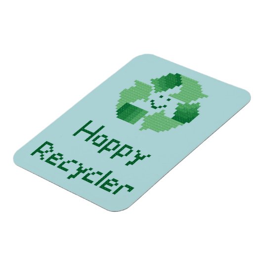 Happy Recycling Flexibles Magnet (Linke Seite)