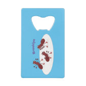 Happy Red Amants Eis Skaten Cartoon Geldbeutel Flaschenöffner (Vorderseite)