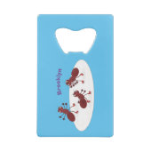 Happy Red Amants Eis Skaten Cartoon Geldbeutel Flaschenöffner (Rückseite)