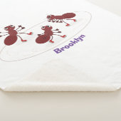 Happy Red Amants Eis Skaten Cartoon Sherpadecke (3/4)