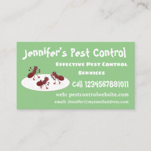 Happy Red Amants Eis Skaten Cartoon Visitenkarte