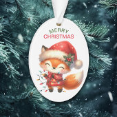 Happy Red Fox String Lights Kinder Weihnachten Ornament