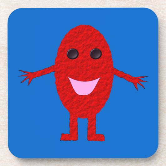 Happy Red Grape Cork Untersetzer (Vorderseite)