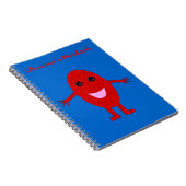 Happy Red Grape individuell anpassbares Notebook Notizblock (Rechte Seite)