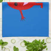 Happy Red Grape Kitchen Handtuch (Gefaltet)