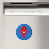 Happy Red Grape Magnet (In Situ (Geschirrspüler))