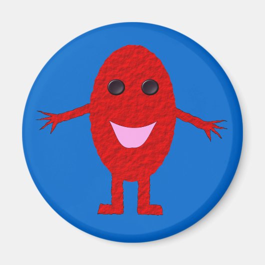 Happy Red Grape Magnet (Vorne)