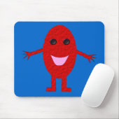 Happy Red Grape Mousepad (Mit Mouse)