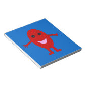 Happy Red Grape Notepad Notizblock (angewinkelt)