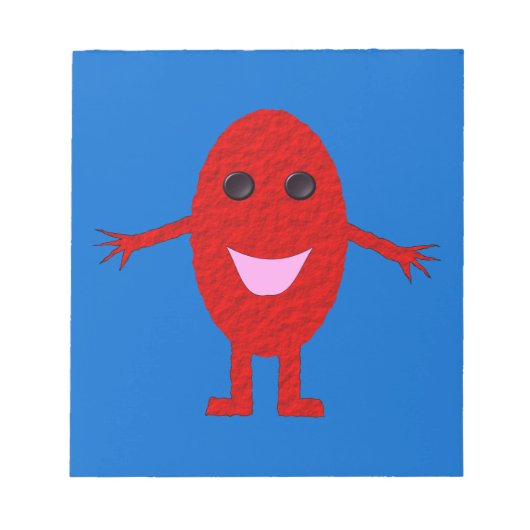 Happy Red Grape Notepad Notizblock (Vorderseite)