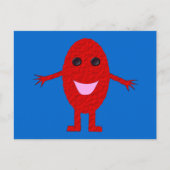 Happy Red Grape Postcard Postkarte (Vorderseite)
