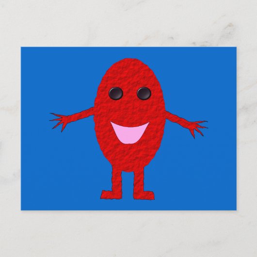 Happy Red Grape Postcard Postkarte (Vorderseite)