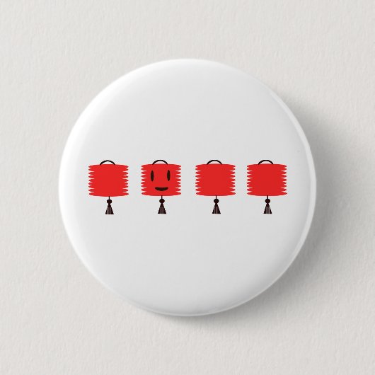 Happy Red Lanterns Button (Vorderseite)