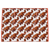 Happy Red Panda Geschenktasche Große Geschenktüte (Vorderseite)