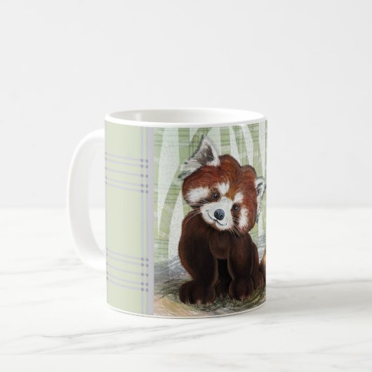 Happy Red Panda Kaffeetasse (Vorderseite Links)