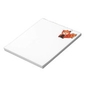 Happy Red Panda Notizblock (Rotiert)