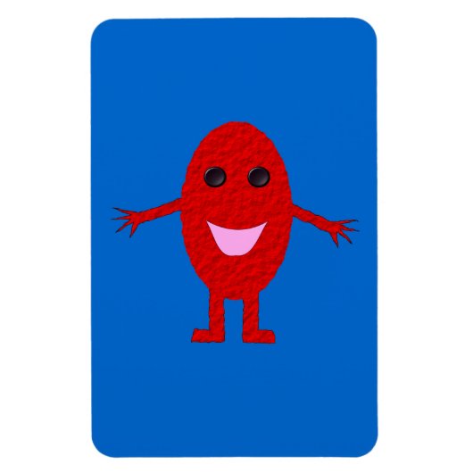 Happy Red Premium Magnet (Vertikal)