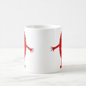 Happy Red Traupe Morphing Tasse (Mittel)