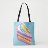 Happy Regenbogenkuchen Tasche (Vorderseite)
