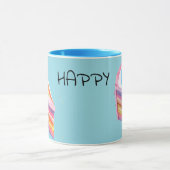 Happy Regenbogenkuchen Tasse (Zentrum)
