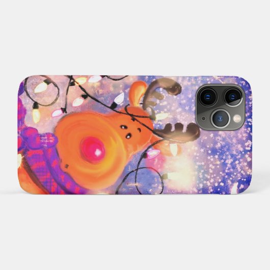 Happy Reindeer - Frohe Weihnachten  Case-Mate iPhone Hülle (Rückseite (Horizontal))