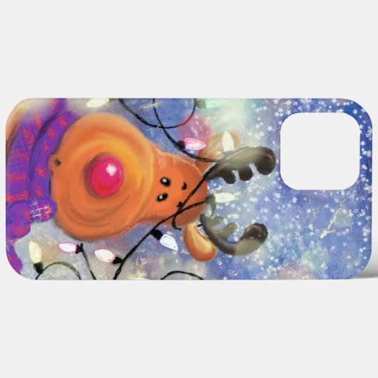 Happy Reindeer - Frohe Weihnachten - Spaß Case-Mate iPhone Hülle (Rückseite (Horizontal))