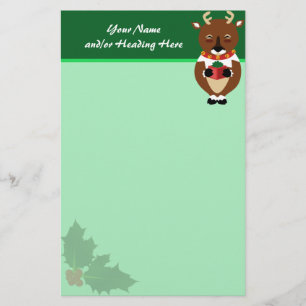 Happy Reindeer Stationery Briefpapier