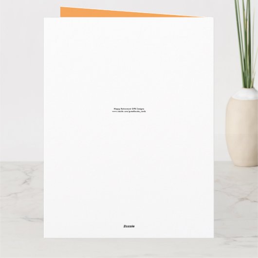 Happy Rente 2 Es ist Zeit für große Grußkarte Karte (Rückseite)