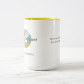 Happy-Rente-Geschenk Zwei-Tone-Kaffee-Tasse Zweifarbige Tasse (Mittel)