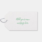 Happy Rente grüne Gartenarbeit weich Stiefel Geschenkanhänger (Rückseite Horizontal)