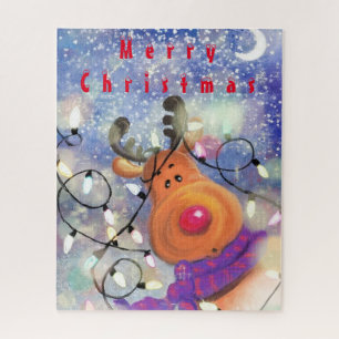 Happy Rentier Christmas Puzzle