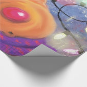 Happy Rentier Weihnachtswrapping Paper Geschenkpapier (Ecke)