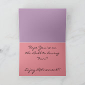 Happy Rentirement Card Karte (Innenseite)