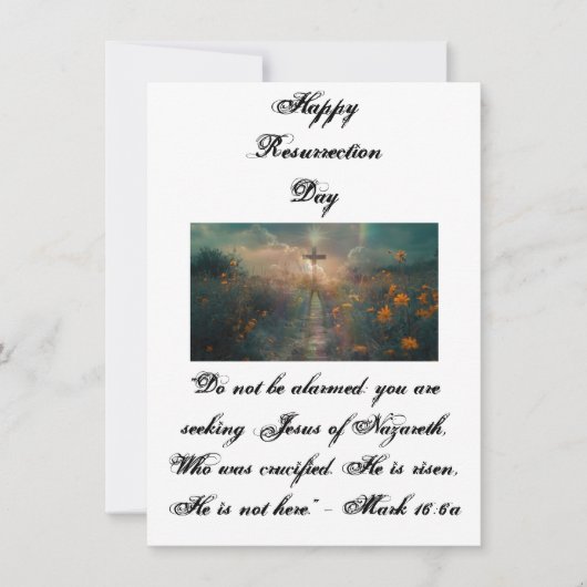 Happy Resurrecrecrection Day Feiertagskarte (Vorderseite)