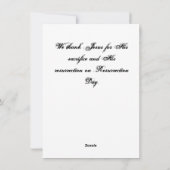 Happy Resurrecrecrection Day Feiertagskarte (Rückseite)