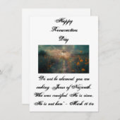 Happy Resurrecrecrection Day Feiertagskarte (Vorne/Hinten)