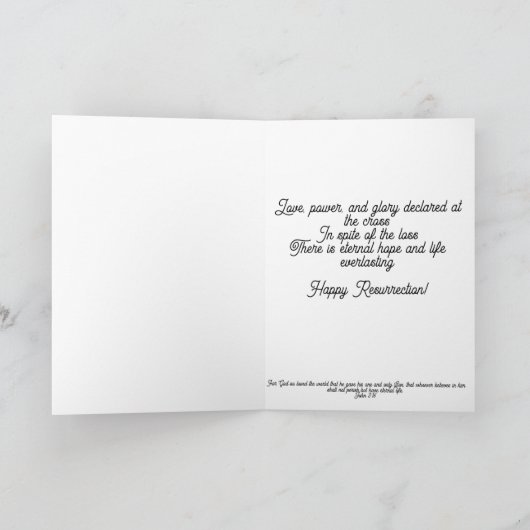 Happy Resurrecrecrection Day Karte (Innenseite)