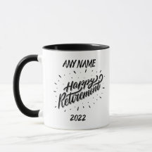 Happy Retirement 2022 - Personalisiertes Geschenk 