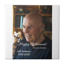 Happy retirement add name photo years of service r fliese