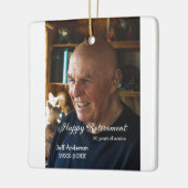Happy retirement add name photo years of service r keramikornament (Links)