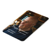 Happy retirement add name photo years of service r magnet (Linke Seite)