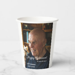 Happy retirement add name photo years of service r pappbecher