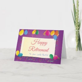 Happy Retirement auf Ihrer Lady Parts Card Karte